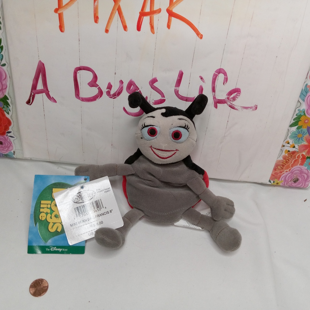 Disney Gray and Black Stuffed Animal Plush